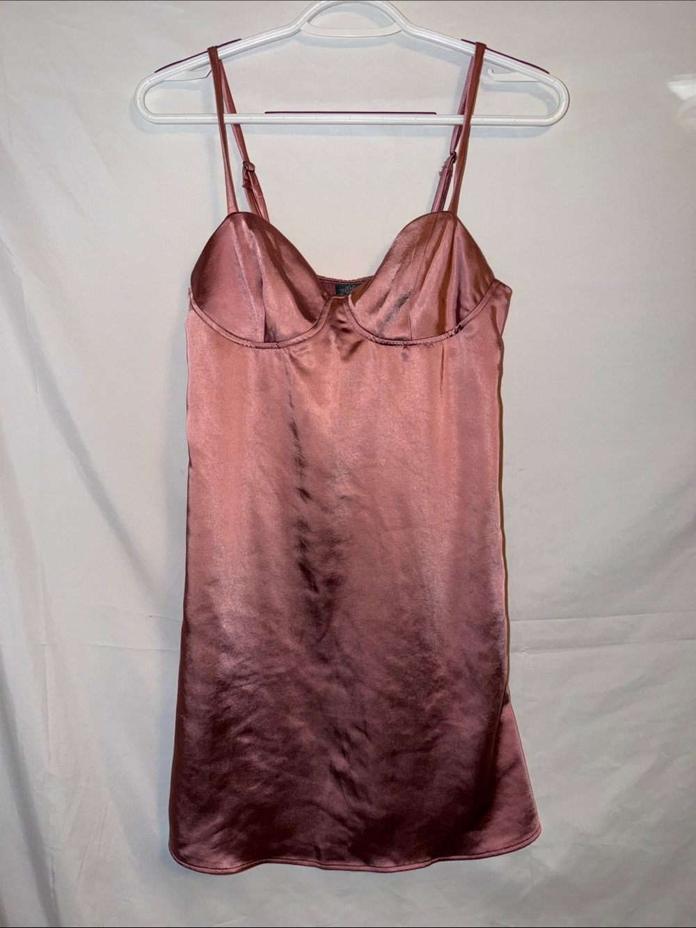 wild fable Satin Slip Dress in Rose Mauve